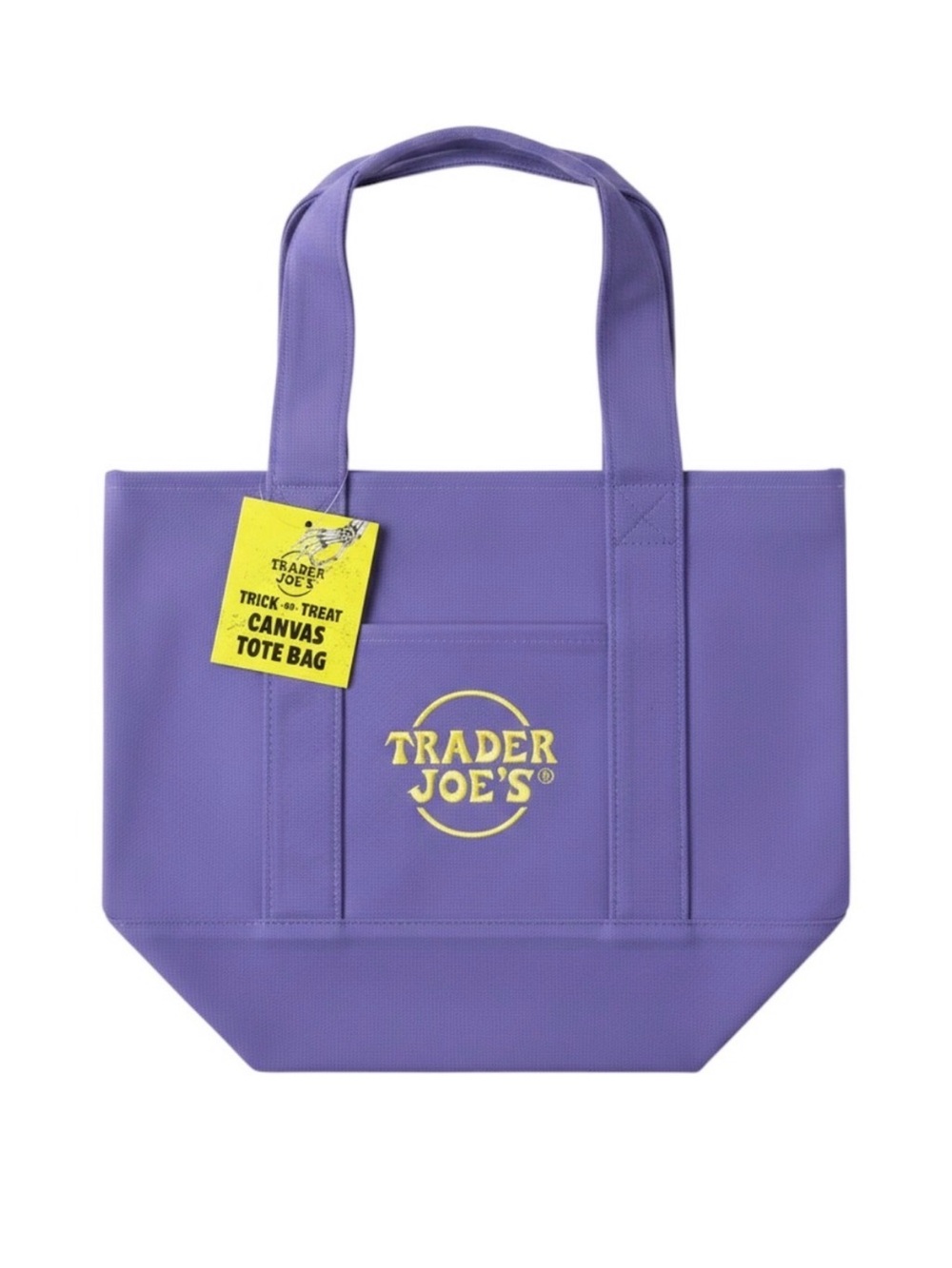 Limited Edition Trader Joe’s Purple Canvas Tote Bag